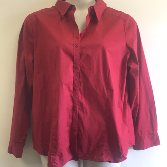 D&Co. Essentials Button-down Shirt NWOT 1X - Picture 2 of 9